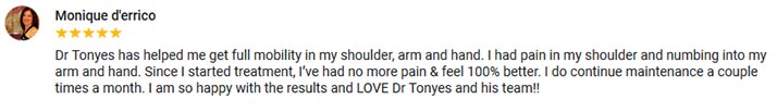 Chiropractic Middletown NY Testimonial